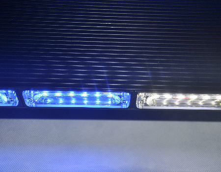 China Higher brightness LEDs super thin Aluminum dome lightbar,led full size police warning lightbar