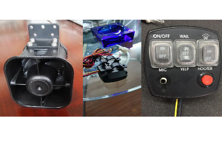 China 30W Motorcycle siren speaker kit 3 tones